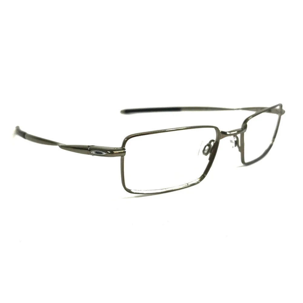 Oakley Eyeglasses Frames Kickstand 2.0 Olive Chrome Silver Rectangle 51-19-131